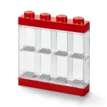 LEGO Παιδικό Κουτί Αποθήκευσης από Πλαστικό Display Case 8 Mini Figures Κόκκινο 19.1x18.4x18.4cm RC40650001 - Image 4