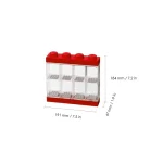LEGO Παιδικό Κουτί Αποθήκευσης από Πλαστικό Display Case 8 Mini Figures Κόκκινο 19.1x18.4x18.4cm RC40650001 - Image 6