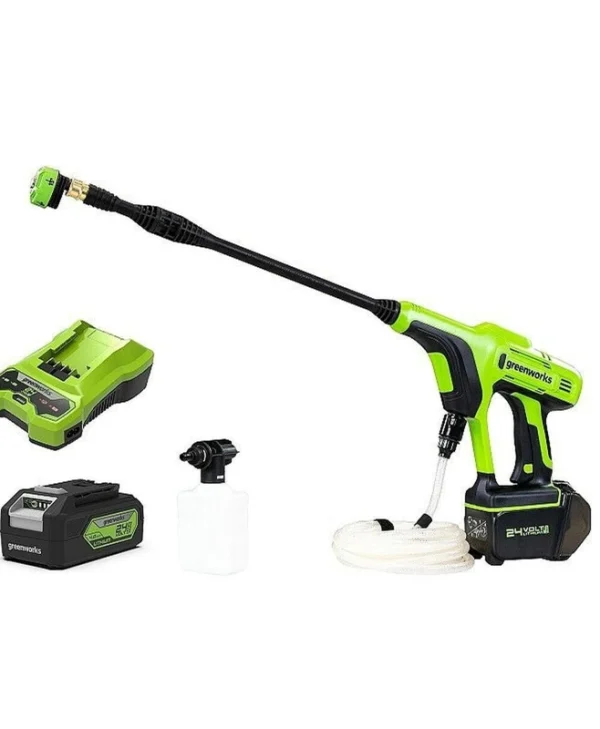 Greenworks G24PWK4 Πλυστικό Μπαταρίας 24V 1x4Ah με Πίεση 24bar 5105307UB