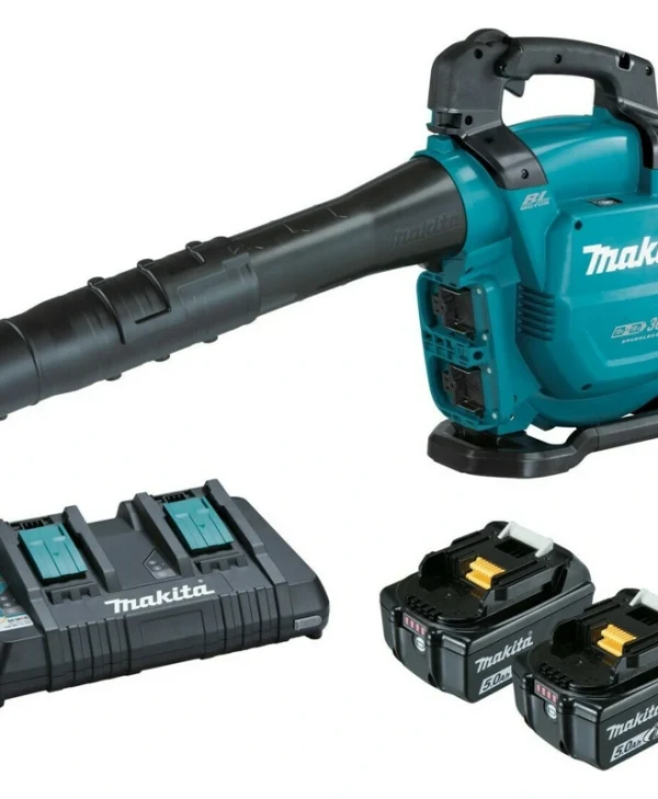 Makita Φυσητήρας / Απορροφητήρας Χειρός 18V με 2 Μπαταρίες 6Ah & Ρύθμιση Έντασης με Μέγιστη Ταχύτητα Αέρα 234km/h DUB363PT2V