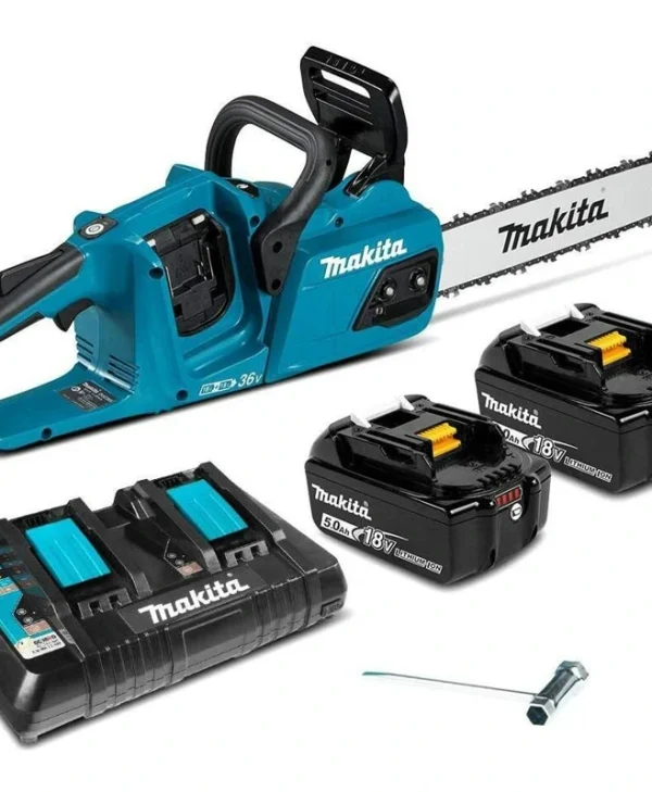 Makita Αλυσοπρίονο Μπαταρίας 2x5Ah Brushless 36V 5.4kg με Λάμα 35cm DUC355PT2
