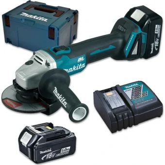 Makita Τροχός 125mm Μπαταρίας Brushless 2x5Ah DGA504RTJ