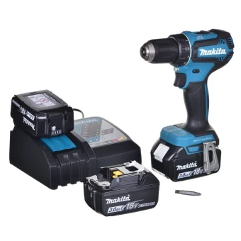 Makita LXT Κρουστικό Δραπανοκατσάβιδο Μπαταρίας Brushless 18V 3x3Ah DDF485RF3J