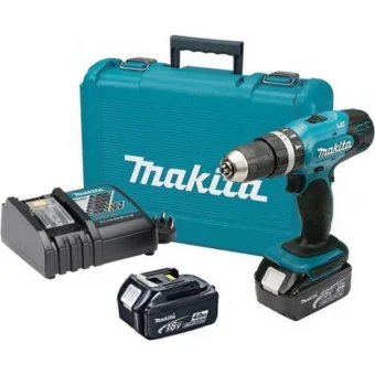 Makita Κρουστικό Δραπανοκατσάβιδο Μπαταρίας 18V 2x3Ah DHP453RFE