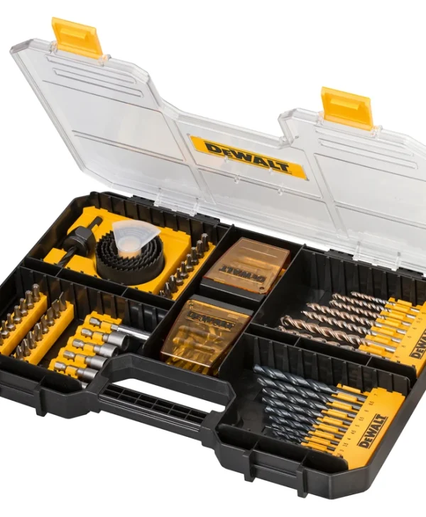Dewalt Σετ 100 σε Κασετίνα Τρυπάνια για Μέταλλο, Ξύλο και Δομικά Υλικά DT71569-QZ