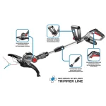 Graphite Χορτοκοπτικό Ώμου / Χειρός Μπαταρίας 18V Solo 2.16kg TOP-58GE112 - Image 7