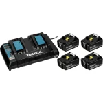 Makita Σετ 4 Μπαταριών Εργαλείου Λιθίου 18V Χωρητικότητας 5Ah με Φορτιστή DC18RD 3039601 - Image 2