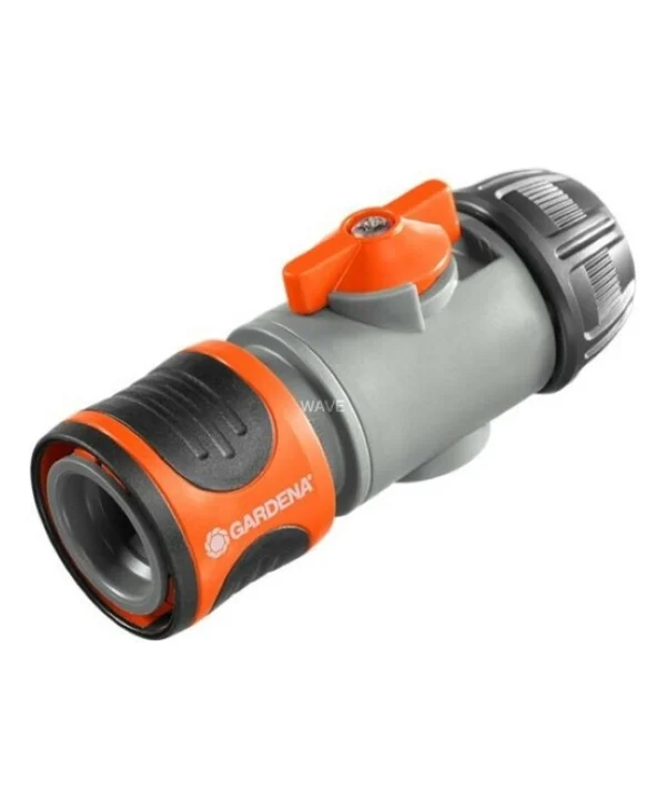 Gardena 00942-50 Σύνδεσμος Σωλήνων Ποτίσματος με Διακόπτη 13mm Πορτοκαλί