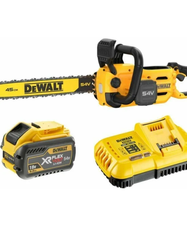 Dewalt Flexvolt Αλυσοπρίονο Μπαταρίας 1x9Ah Brushless 54V 5kg με Λάμα 45cm DCMCS574X1- QW