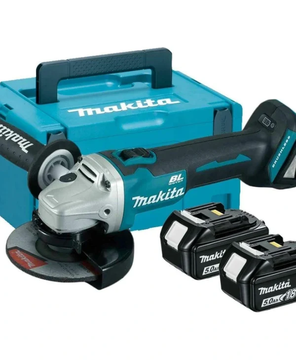Makita Τροχός 125mm Μπαταρίας Brushless 2x5Ah DGA506RTJ