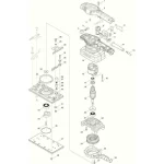 Makita Παλμικό Τριβείο 190W με Ρύθμιση Ταχύτητας και με Σύστημα Αναρρόφησης BO3711 - Image 9