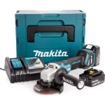Makita Τροχός 115mm Μπαταρίας Brushless με Ρύθμιση Στροφών 2x5Ah DGA517RTJ