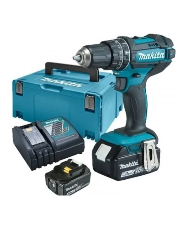 Makita Κρουστικό Δραπανοκατσάβιδο Μπαταρίας 18V 2x3Ah DHP482RFJ