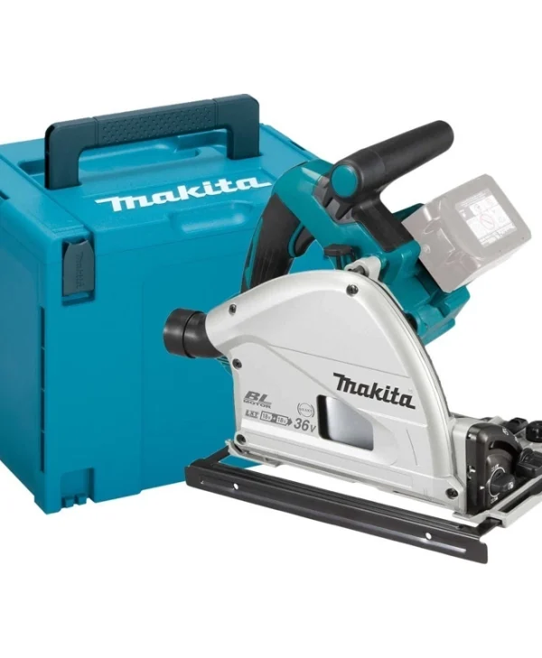 Makita Βυθιζόμενο Δισκοπρίονο Brushless 18V Solo με Ρύθμιση Ταχύτητας και με Σύστημα Αναρρόφησης DSP600ZJ