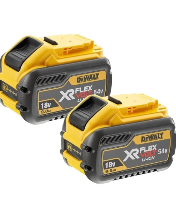 Dewalt Σετ 2 Μπαταριών Εργαλείου 18V με Χωρητικότητα 9Ah DCB547X2