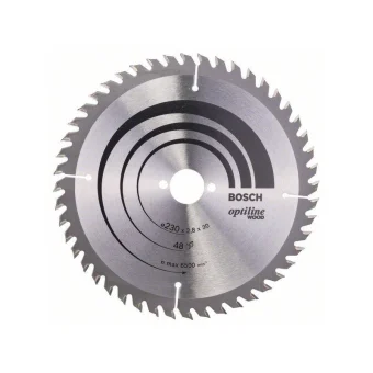 Bosch Optiline Wood Δίσκος Κοπής Ξύλου με 48 Δόντια 230mm 2608640629