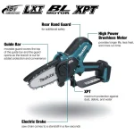 Makita Κλαδευτικό Αλυσοπρίονο Μπαταρίας Solo Brushless 18V 1.6kg με Λάμα 10cm DUC101Z01 - Image 4