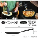Fiskars Hard Face Τηγάνι από Αλουμίνιο με Αντικολλητική Επίστρωση 22cm 1078377 - Image 7