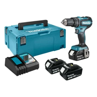Makita Κρουστικό Δραπανοκατσάβιδο Μπαταρίας Brushless 18V 3x3Ah DHP485RF3J