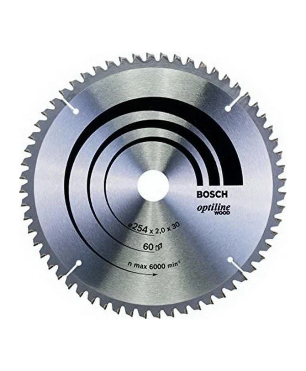 Bosch Optiline Wood Δίσκος Κοπής Ξύλου 254mm 2608640436