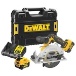 Dewalt Δισκοπρίονο Brushless 12V 2x5Ah με Σύστημα Αναρρόφησης DCS512P2-QW