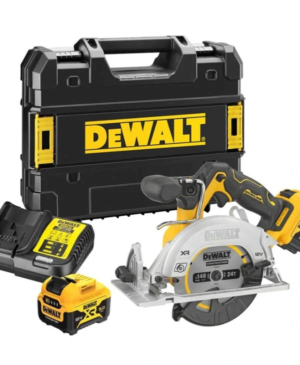 Dewalt Δισκοπρίονο Brushless 12V 2x5Ah με Σύστημα Αναρρόφησης DCS512P2-QW