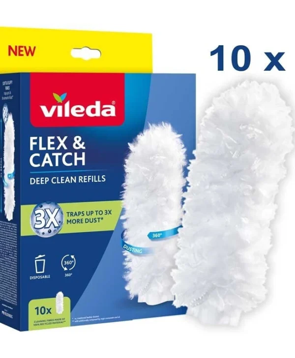 Vileda Ανταλλακτικό Σφουγγαρίστρας Flex&catch 10τμχ 177662