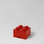 LEGO Παιδικό Κουτί Αποθήκευσης από Πλαστικό 4 Knobs Κόκκινο 25x25x18cm 40051730 - Image 4