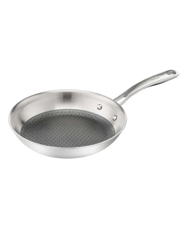 Tefal Eternal Mesh Τηγάνι από Ανοξείδωτο Ατσάλι με Αντικολλητική Επίστρωση 32cm E49706