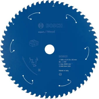 Bosch Δίσκος Κοπής Ξύλου 305mm 2608644528