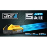 Dewalt Μπαταρία Εργαλείου Πλάτης Λιθίου 18V με Χωρητικότητα 5Ah Powerstack BD-DCBP518 - Image 4