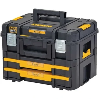 DEWALT TSTAK Εργαλειοθήκη Χειρός Πλαστική με Ταμπακιέρα Π44xB32xΥ33.7cm DWST83395-1
