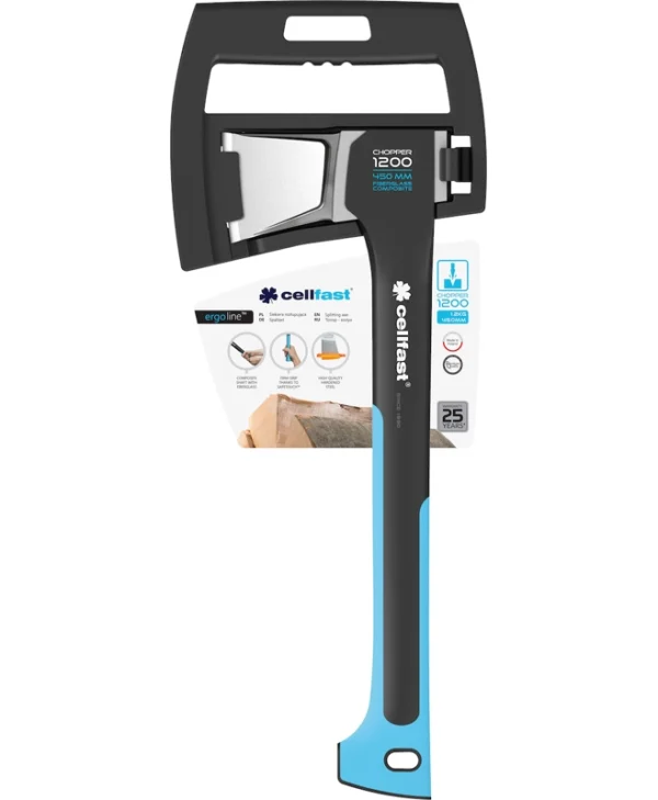 Cellfast C1200 Τσεκούρι Σχισίματος Μήκους 45cm και Βάρους 1200gr με Πλαστική Λαβή 41-004