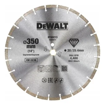 Dewalt Δίσκος Κοπής Δομικών Υλικών 350mm DT40213-QZ
