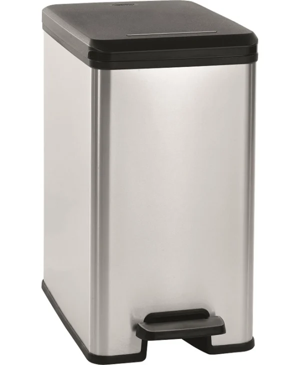Kadax Bin Slim Bin Κάδος Απορριμμάτων Πλαστικός Ασημί 25lt 213300