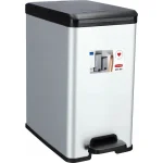 Kadax Bin Slim Bin Κάδος Απορριμμάτων Πλαστικός Ασημί 25lt 213300 - Image 2