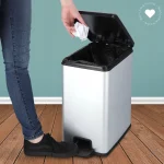 Kadax Bin Slim Bin Κάδος Απορριμμάτων Πλαστικός Ασημί 25lt 213300 - Image 8