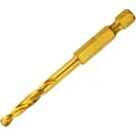 Dewalt Σετ 10 HSS-TiN Τρυπάνια Τιτανίου με Εξάγωνο Στέλεχος για Μέταλλο DT50050-QZ - Image 4