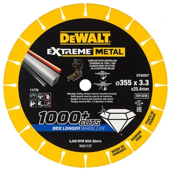 Dewalt Δίσκος Κοπής Μετάλλου 355mm DT40257-QZ