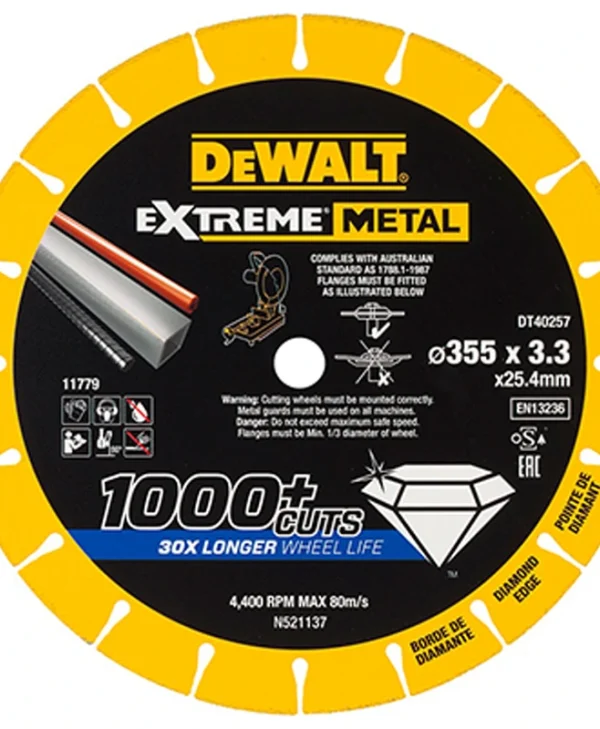 Dewalt Δίσκος Κοπής Μετάλλου 355mm DT40257-QZ