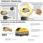 DEWALT Μπαταρία Εργαλείου Λιθίου 18V με Χωρητικότητα 8Ah DCB1880-XJ - Image 6
