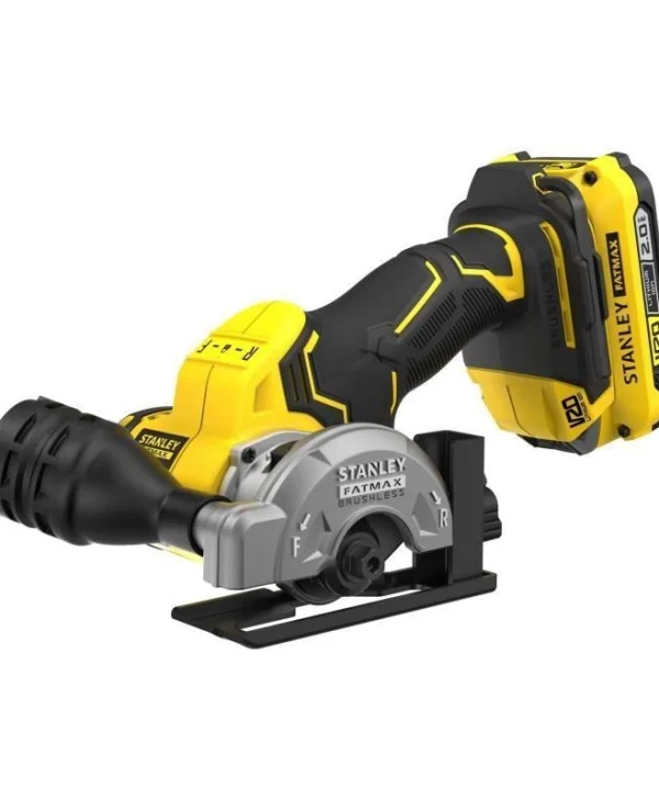 Stanley V20 Δισκοπρίονο Brushless 18V 2x2Ah με Σύστημα Αναρρόφησης SFMCM300D2-QW