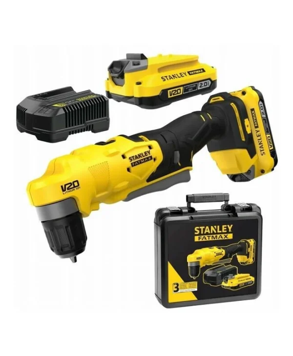 Stanley V20 Γωνιακό Κατσαβίδι Μπαταρίας 18V 2x2Ah SFMCD750D2K-QW