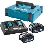 Makita Σετ 2 Μπαταριών Εργαλείου Λιθίου 18V Χωρητικότητας 6Ah με Φορτιστή DC18RD 198077-8 - Image 2
