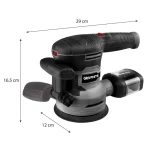 Graphite Έκκεντρο Τριβείο 150mm Ρεύματος 450W με Ρύθμιση Ταχύτητας και με Σύστημα Αναρρόφησης 59G349 - Image 4