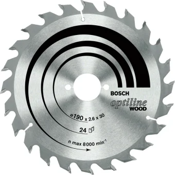 Bosch Optiline Wood Δίσκος Κοπής Ξύλου 216mm 2608640641