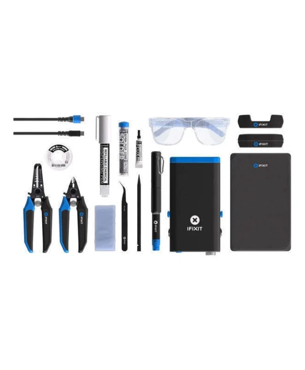 Ifixit Fixhub Power Series Löt-werkzeugset Schwarz Blau 100 Watt Usb-c Powerstation IF145-781-1