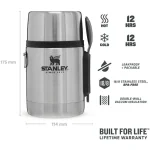 Stanley Adventure Δοχείο Φαγητού Inox Θερμός Ασημί 530ml 10-01287-032 - Image 3