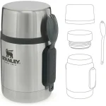 Stanley Adventure Δοχείο Φαγητού Inox Θερμός Ασημί 530ml 10-01287-032 - Image 5