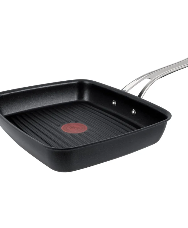 Tefal Jamie Oliver Cook's Classics Grill Pan 23x27 Cm Non-stick Coating Ridged Cooking Surface Induction Compatible Oven Safe Riveted Handle E2454144